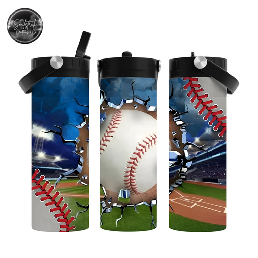 20oz Baseball Sport Water Bottle