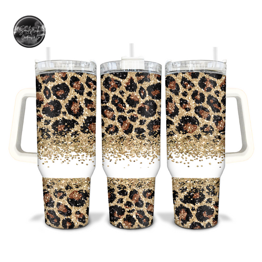 40oz Cheetah Tumbler