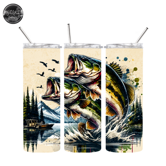 20oz Bass Fishing Tumbler