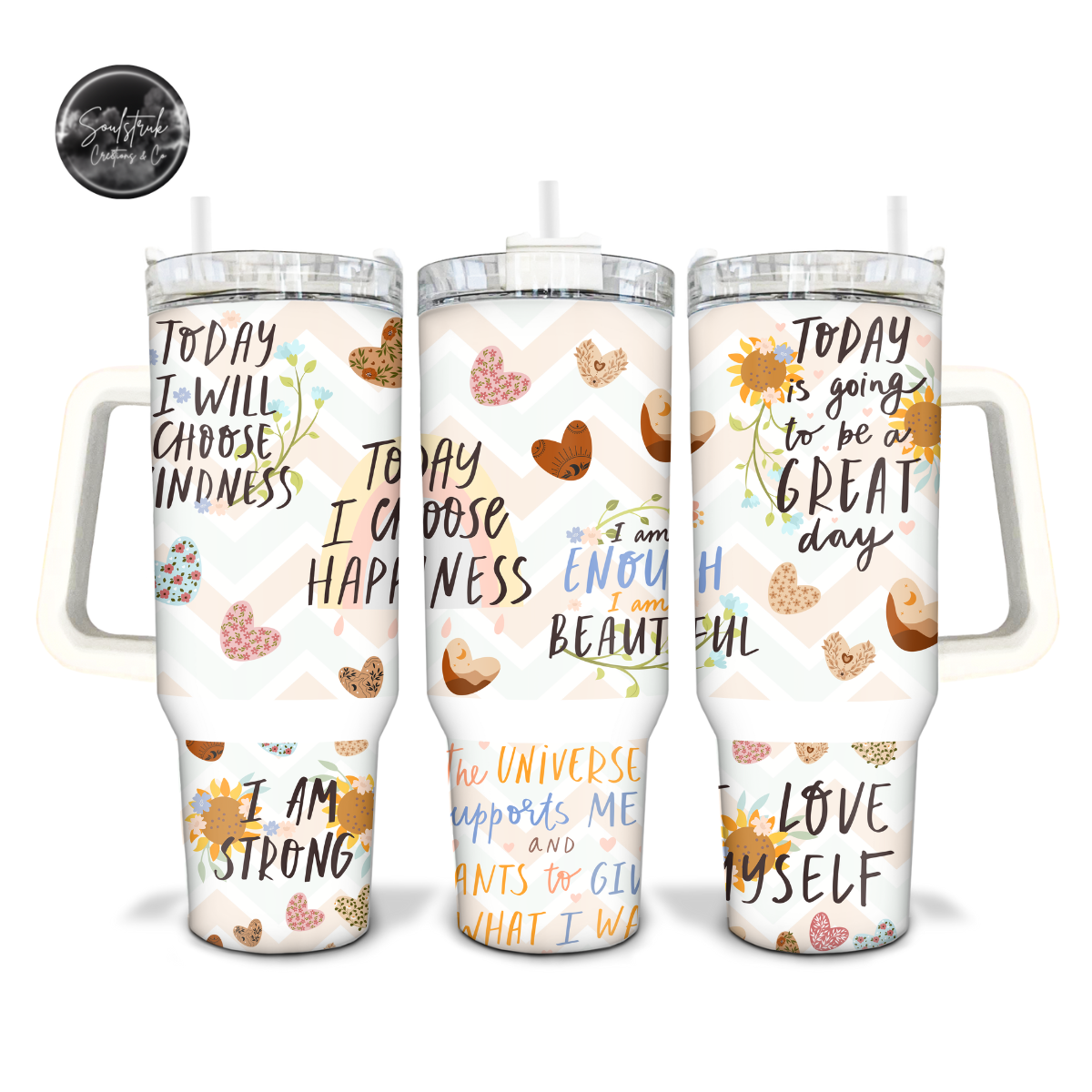 40oz Positive Affirmation Tumbler