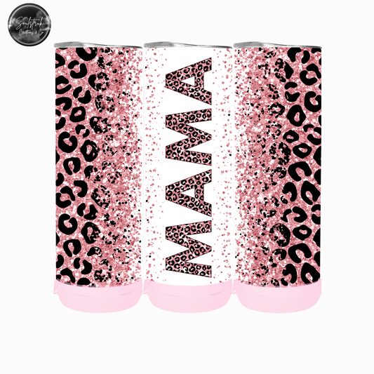 20oz Pink Cheetah MAMA Speaker Tumbler