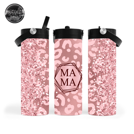 20oz Pink Cheetah Sport Water Bottle