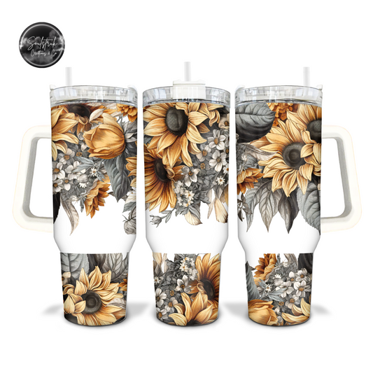 40oz Sunflower Tumbler