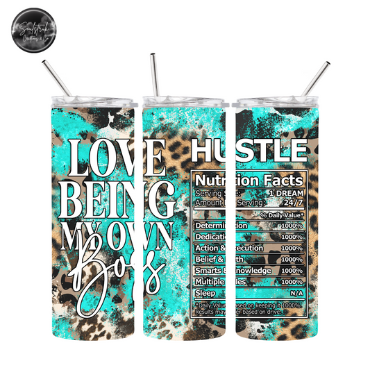 20oz Love Being My Own Boss Tumbler