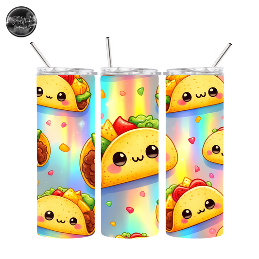 20oz Holographic Taco Tumbler